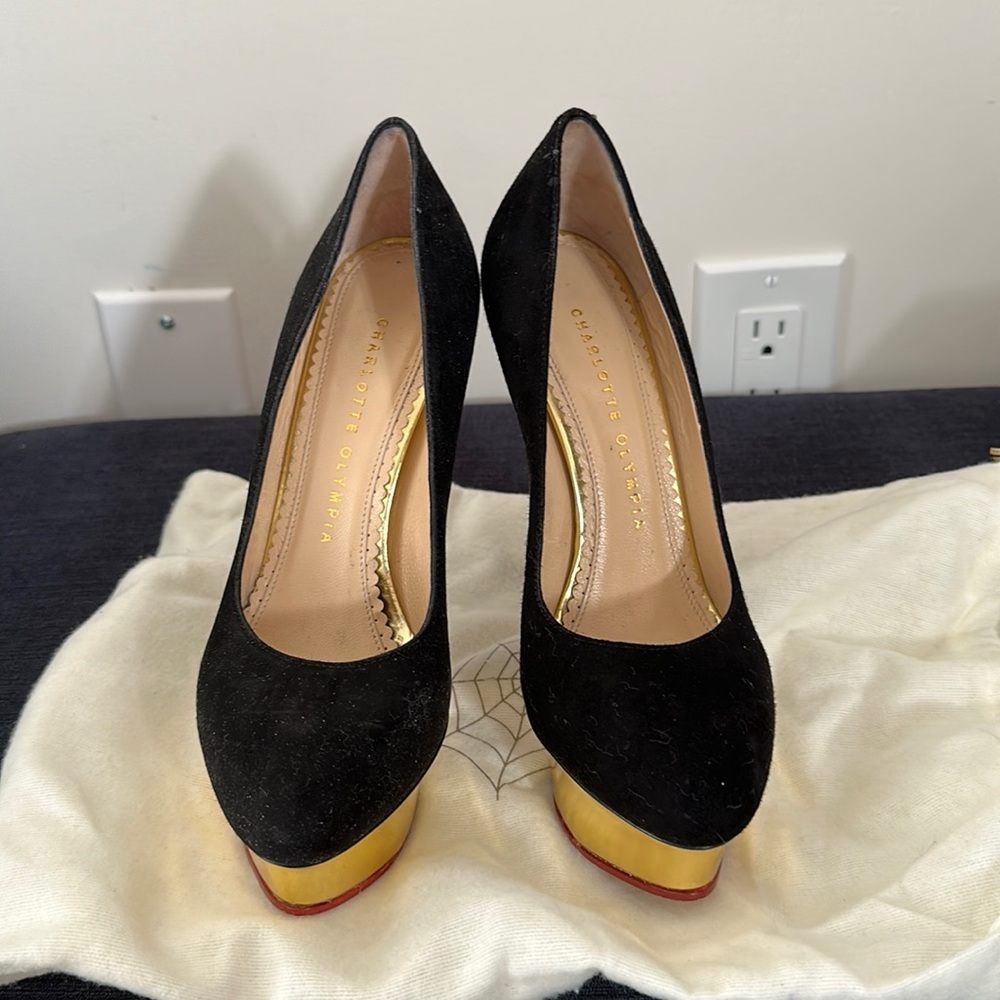 Charlotte Olympia platforms in Black